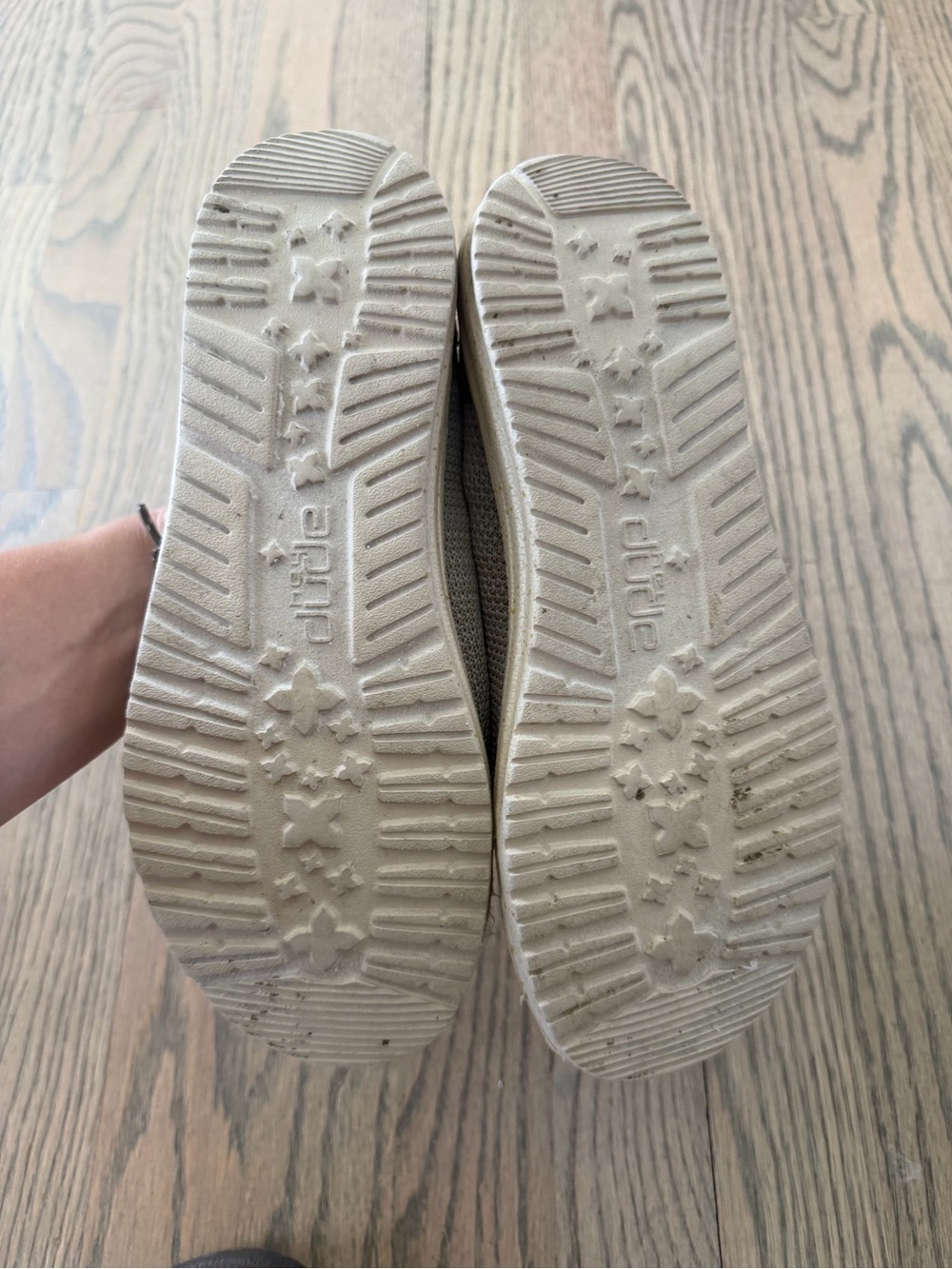 Kids Hey Dude Slip-On Loafers in Taupe Gray - Picture 3 of 3